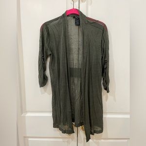 Small dark green cardigan